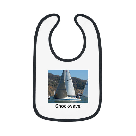 Baby Contrast Trim Jersey Bib